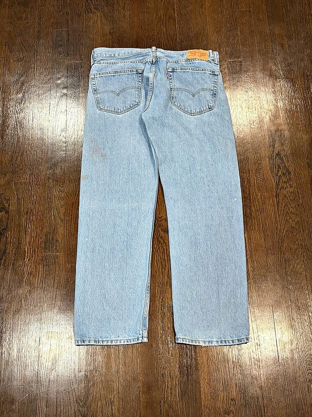 Levi's 505 Regular Fit Straight Leg Jeans Straight Leg Jeans Waist 38 in Blue